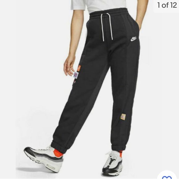 Nike Pants - Nike Sportswear Womens Icon Clash Joggers CJ2048 010 Logo Black Pants